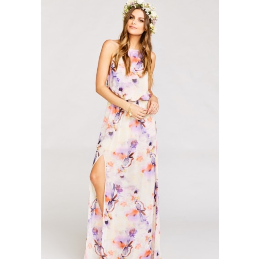 Show Me Your Mumu Halter Dress Abers Babers Size M